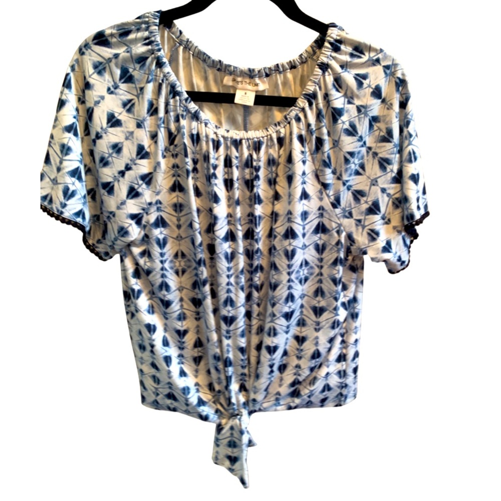 Skye’s the Limit print top size Medium
